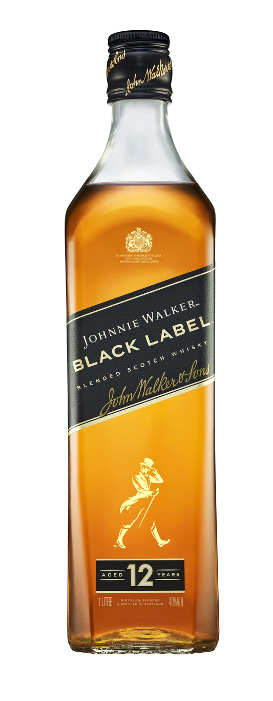 Johnnie Walker Black Label 12 Años whisky escocés de mezcla 1L