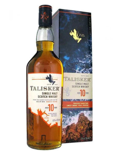 Talisker 10 años whisky escocés de malta 70cl